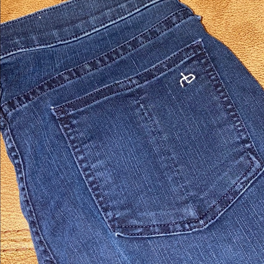 Rag & Bone Dark Rinse Distressed Terra Blue - Picture 2 of 6